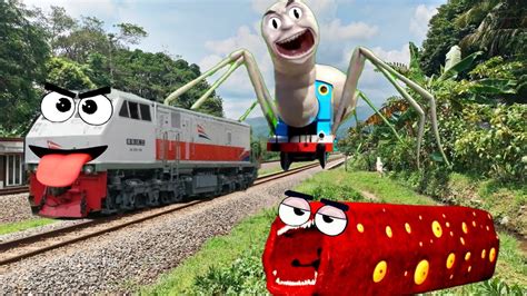 Kereta Api Thomas Exe Vs Choo Choo Charles Thomas Hantu Laba Laba