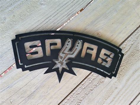 San Antonio Spurs Sign Metal Basketball Team Emblem Wall Art