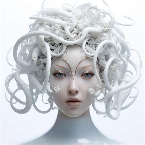 Premium Ai Image The Enigmatic Medusa A Hyperrealistic Japanese Girl