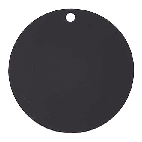 Black Acrylic Round Disc With Hole Mm Vivid Dtf Transfers