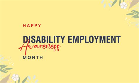 National Disability Employment Awareness Month 25788810 Vector Art