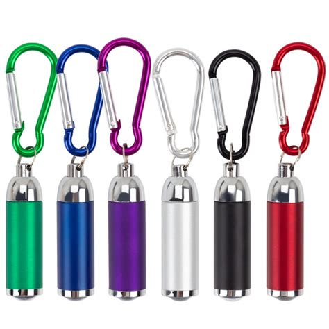 Aluminum Telescopic Led Keychain W Carabiner Giftarget Inc