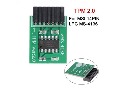 Trusted Platform Module Tpm Security Module For Msi Pin Lpc Ms