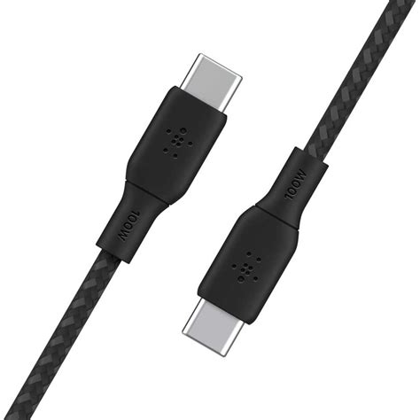 Belkin Boostcharge Braided Usbc C 20 100w Cable 3m Blk Acd Tech