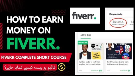 Fiverr How To Create Account Gigs And Earn Money In 2023 Fiverr Complete Course Earn Money