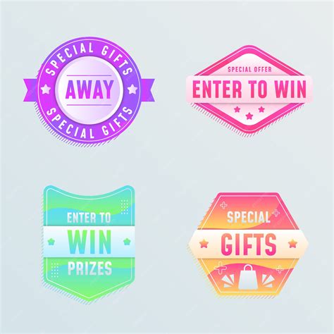 Free Vector | Enter to win stickers