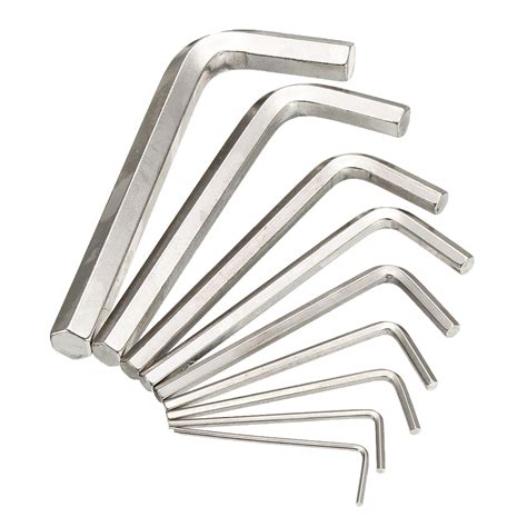 8pcs Metric Combination Hex Key Allen Wrench Set 15mm To 10mm Key Hand