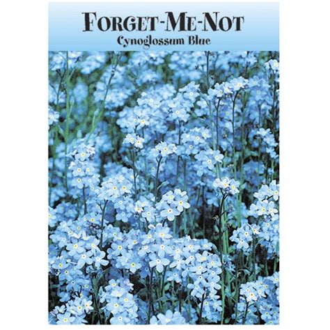 Custom Seed Packets Forget Me Nots Flowers