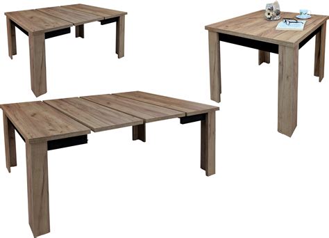 Stół kwadratowy kuchenny 70x70 rozkładany do 150 cm LOFT dąb craft ...