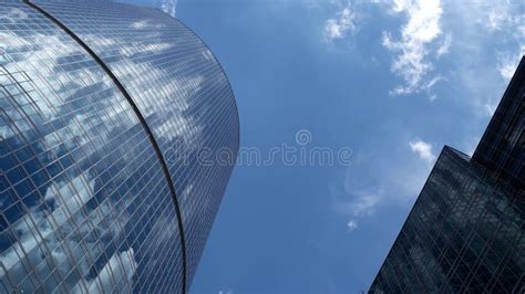 Corporate Buildings And Timelapse Clouds Stock Footage Video Of