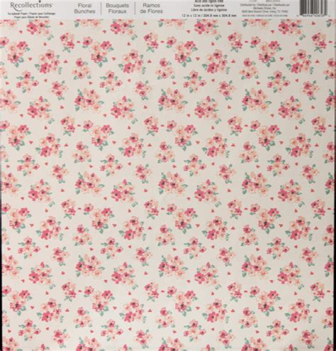 Recollections 12 X 12 Floral Bunches Scrapbook Paper Scrapbookfare