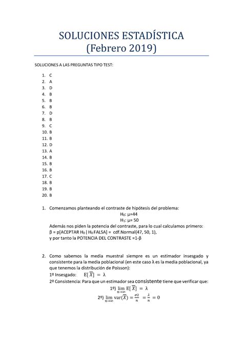 soluciones examen 2019 SOLUC ONES ESTAD ST CA ȋFebrero ʹͲͳ9Ȍ