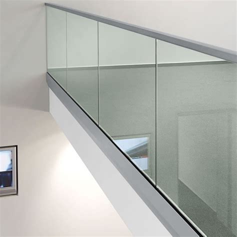 Aluminiumu Channel Frameless Glass Balustrade 1 0kn Aluminium Profile