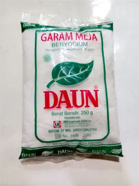 Garam Daun Beryodium Garam Meja Cap Daun Gr Lazada Indonesia