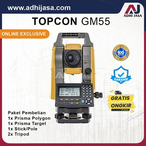 Topcon Gm Total Station Laser Garansi Resmi Tahun