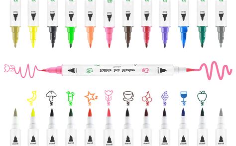 Food Coloring Pen Pcs Edible Food Marker Color Pens With Fine Thick