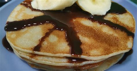 Resep Pancake pisang ambon sebiji oleh Maya Queen - Cookpad