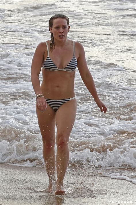 Hilary Duff Wearing A Bikini On The Beach In Hawaii Pictures POPSUGAR