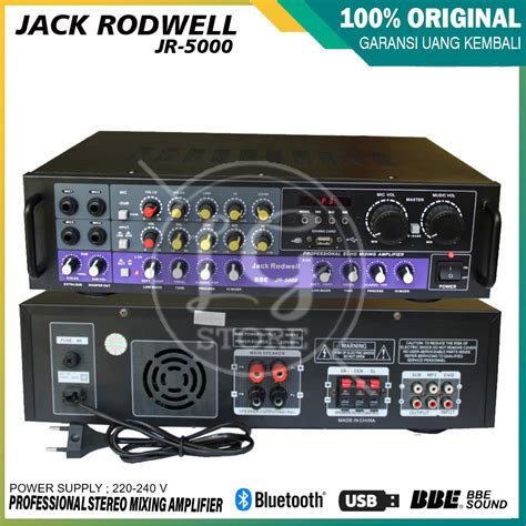 Amplifier Jack Rodwell Jr Original Support Bluetooth Usb Bbe Atau