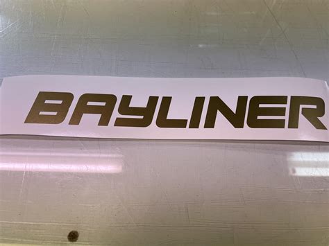 Bayliner 24 Metallic Boat Decals Etsy