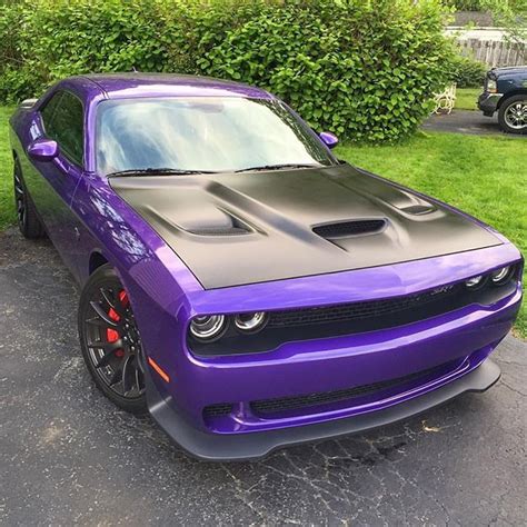 Purple Dodge Challenger Hellcat Wallpaper - Design Corral