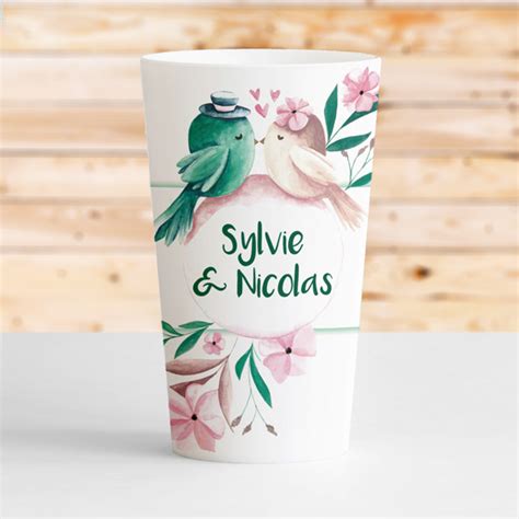 Gobelets Mariage R Utilisables Oiseaux Amour Makeyourcup