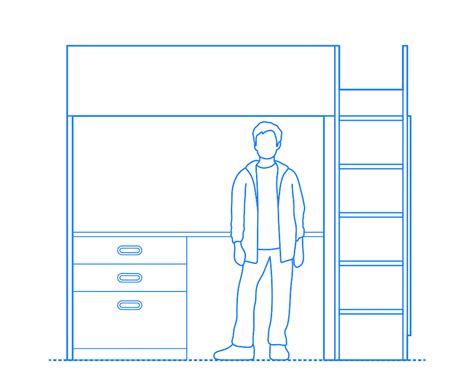 IKEA Stuva Loft Bed Dimensions & Drawings | Dimensions.Guide