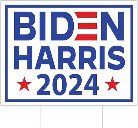 Amazon Biden Harris Yard Sign For 2024 Joe Biden Democratic