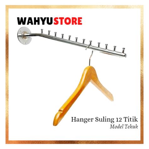 Jual Hanger Suling Titik Gantungan Baju Dinding Distro Butik