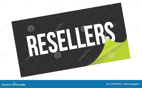 RESELLERS Text On Red Brown Ribbon Stamp Stock Photo CartoonDealer