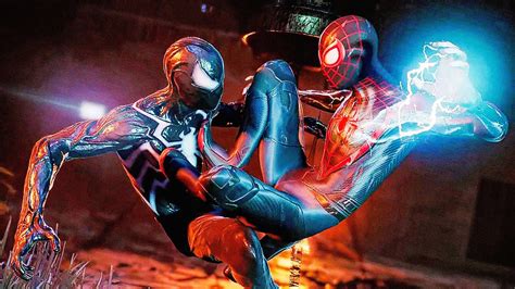 Black Symbiote Spider Man Vs Miles Morales Epic Boss Fight Spider Man