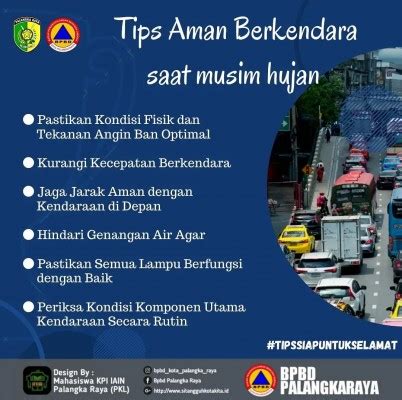 Tips Berkendara Aman Selama Musim Hujan KaltengOnline