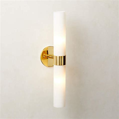 Marceau Boule Polished Brass Modern Wall Sconce Light Reviews CB2