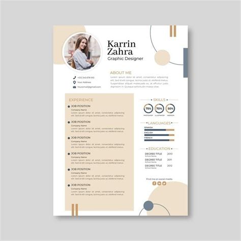 Free Vector Minimalist Cv Template Design De Curr Culo Criativo