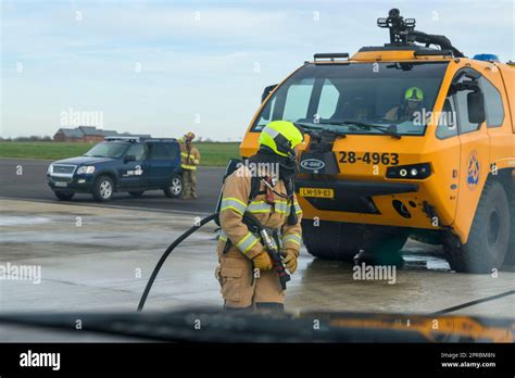 Dutch Firefighters With The St Squadron Air Mobility Command Royal