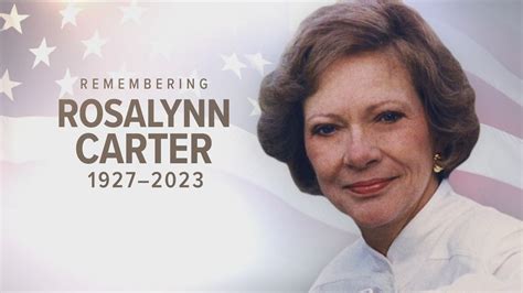 Memorial service set to happen today former First Lady Roslyn Carter ...