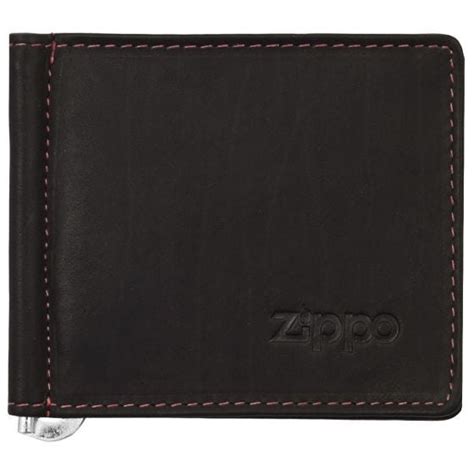 Zippo Money Clip Dobbeltfoldet Pung Brun