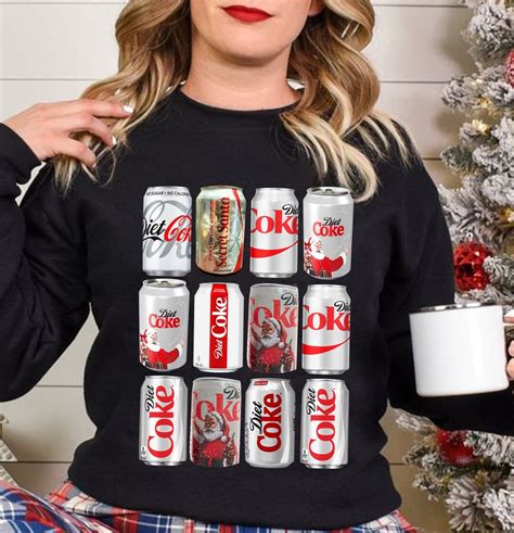 Diet Coke Sweatshirt Christmas Coke Sweatshirt Trendy Soda Shirt