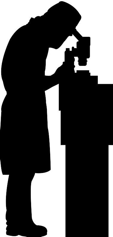 Scientist Silhouette Free Vector Silhouettes