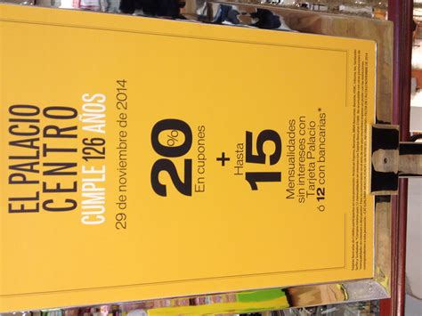126 Aniversario del Palacio de Hierro Centro: 20% en cupones y 12 meses