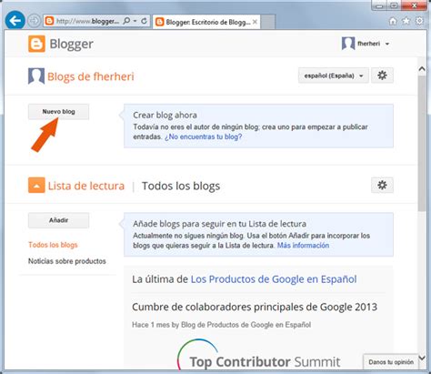 Cómo Crear Un Blog En Blogger En 3 Pasos Blogger Ayuda