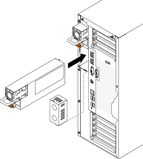 Install A Hot Swap Power Supply Thinksystem St V Lenovo Docs