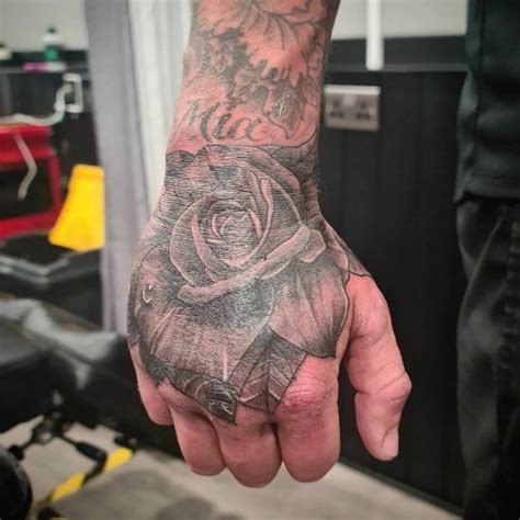 11 Rose Hand Tattoo Male Ideas Youll Have To See To Believe