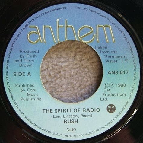 Rush The Spirit Of Radio Releases Discogs