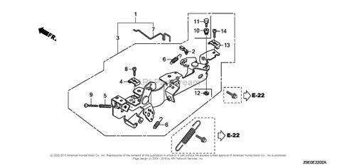 Honda Engines GX630R VZA2 ENGINE JPN VIN GCBEK 1000001 TO GCBEK