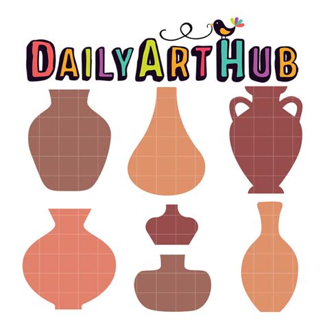 Modern Ceramic Collection Clip Art Set – Daily Art Hub // Graphics, Alphabets & SVG