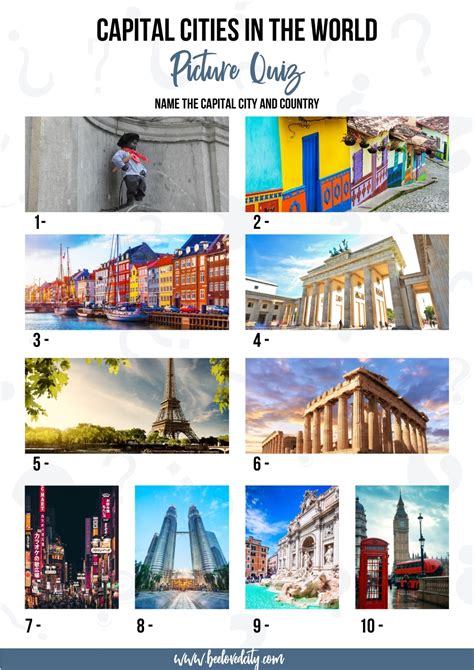 The Best Capital Cities Of The World Quiz Trivia Q A Beeloved City