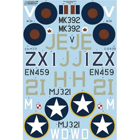 Xtradecal Decals Decals Supermarine Spitfire Mk Ix Collection Part