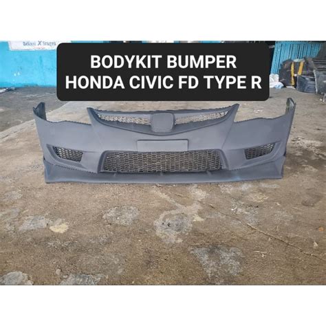 Jual Bodykit Honda Civic Fd Type R Bumper Depan Grade A Lentur Kuat Tebal Shopee Indonesia