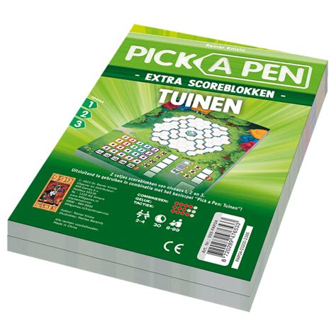 Extra Scoreblokken Pick A Pen Tuinen De Spellenhoorn